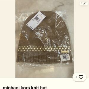 NWT Michael Kors color beanie with beads perfect for this winter warm in style
